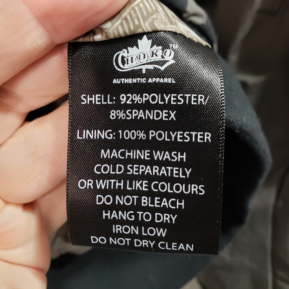 Choko Canada Chevrolet Black Gray Lined Jacket Med - Picture 9 of 9